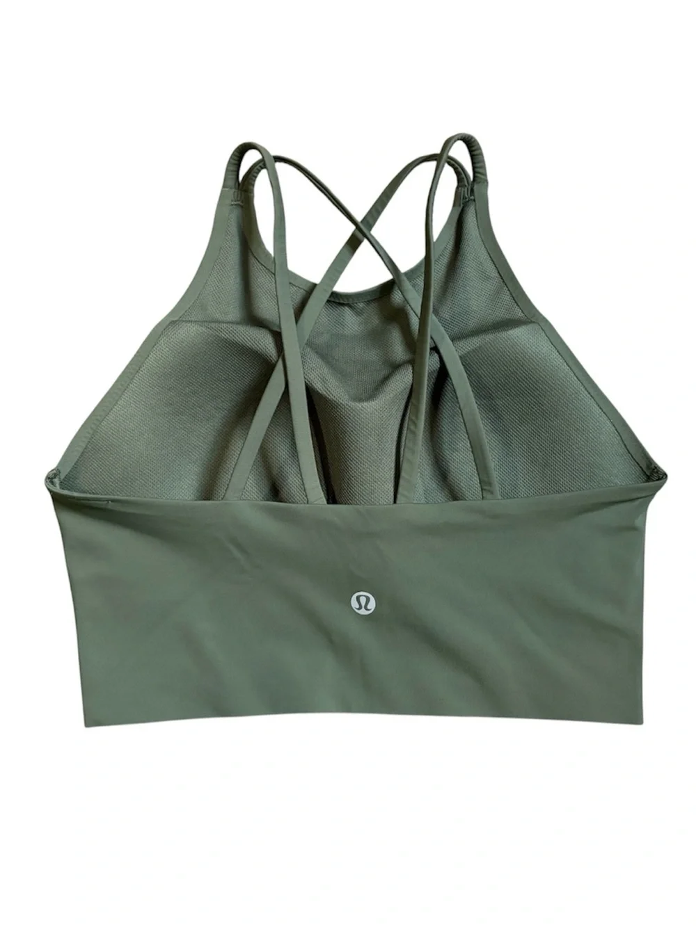 Lululemon Like a Cloud High-Neck Longline Bra medium olive size 4
